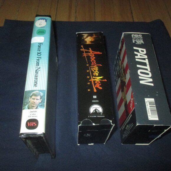 Lot of 3 War VHS Movie Classics - Force 10 from Navarone Apocalypse Now Patton - Picture 4 of 9